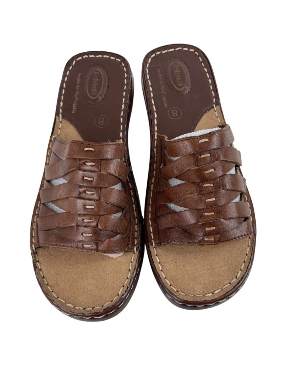 Dr Scholl’s Women’s Shoes Brown Leather Reba II Comfort Sandals Size 8 - Picture 3 of 11